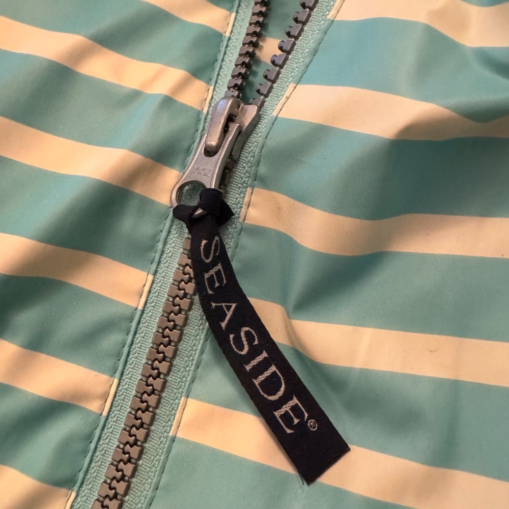 Coastal Preppy - Charles River Cabana Stripe Rain Jacket w/ Seaside Tag (Size S) - Picture 4 of 7
